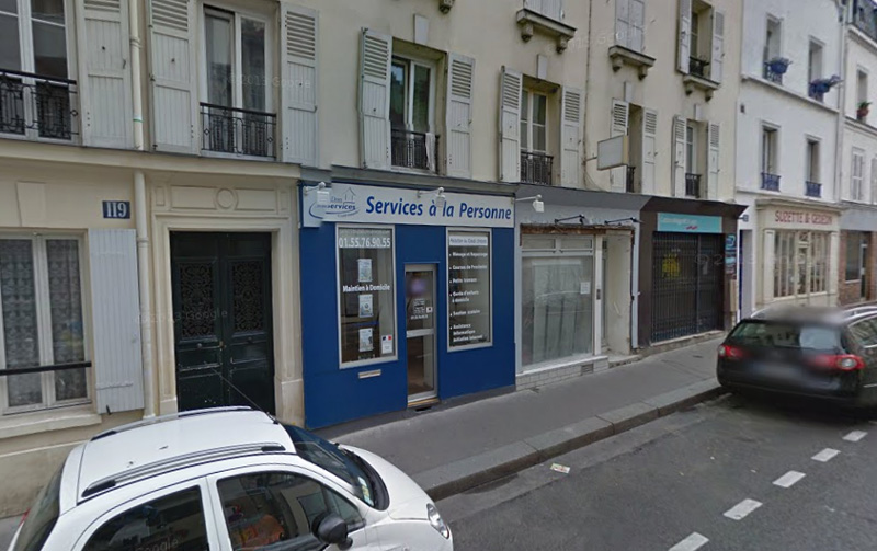 PARIS (75015) murs de boutique de 23m² occupés par une société de services à la personne