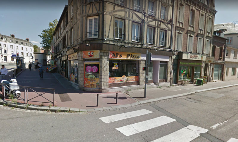 ROUEN (76) murs de 48 m² occupés par commerce de livraison de pizzas
