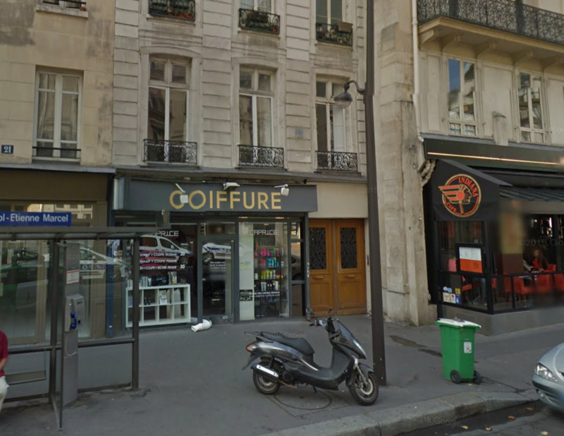 PARIS (75003) Etienne Marcel murs occupés par un salon de coiffure de 46m²  