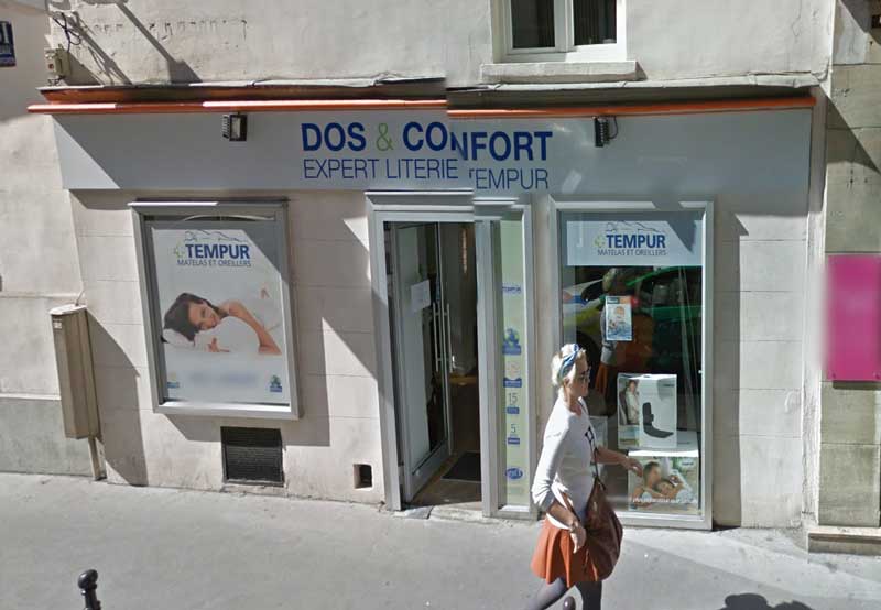 PARIS (75001) quartier Opéra murs occupés par magasin de literie de 99m² 