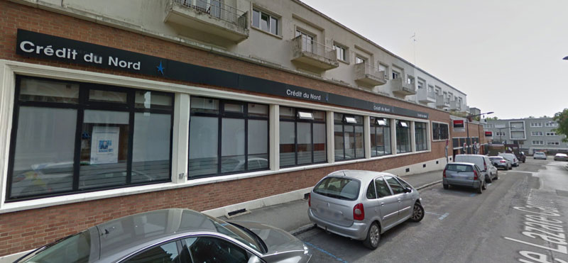 MAUBEUGE (59) murs d' environ 1205m²  loués depuis plusieurs années par l'une des plus importante délégation bancaire